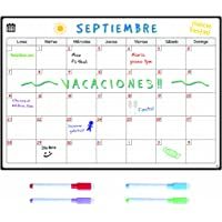 Smart Panda Calendario Magnético para Nevera - Ideal Planificador de Menú- Recordatorio- Lista de la Compra - Pizarra…